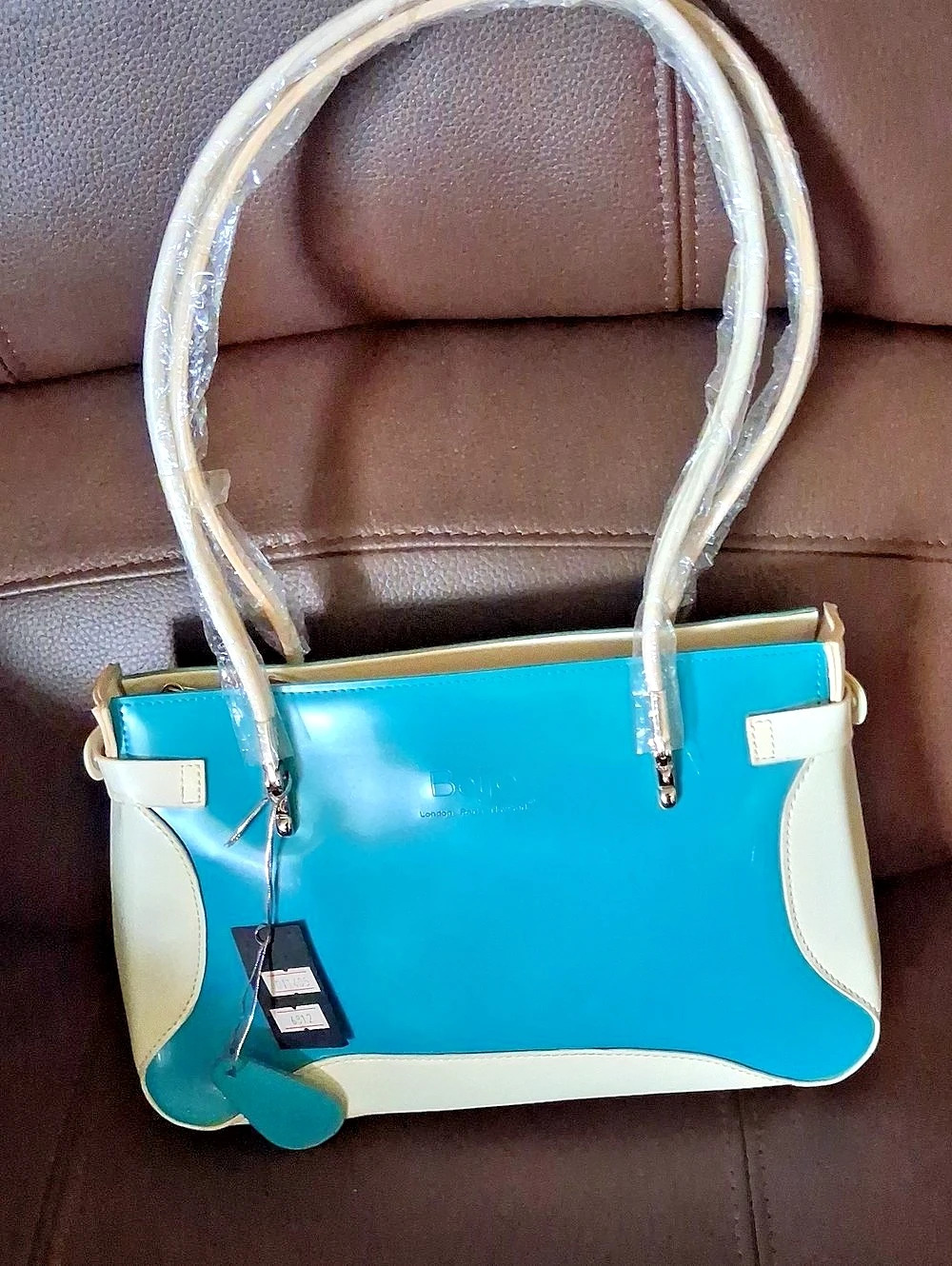 Beijo Blue & White Shoulder Bag NWT